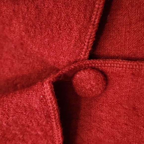 100% Wool Crochet Flowers Cardigan Jacket Sweater Winter Elegant 1X - Picture 6 of 16